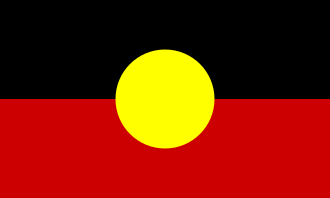 Australian Aboriginal Flag representing Aboriginal-owned Local Pest Co in Kingscliff