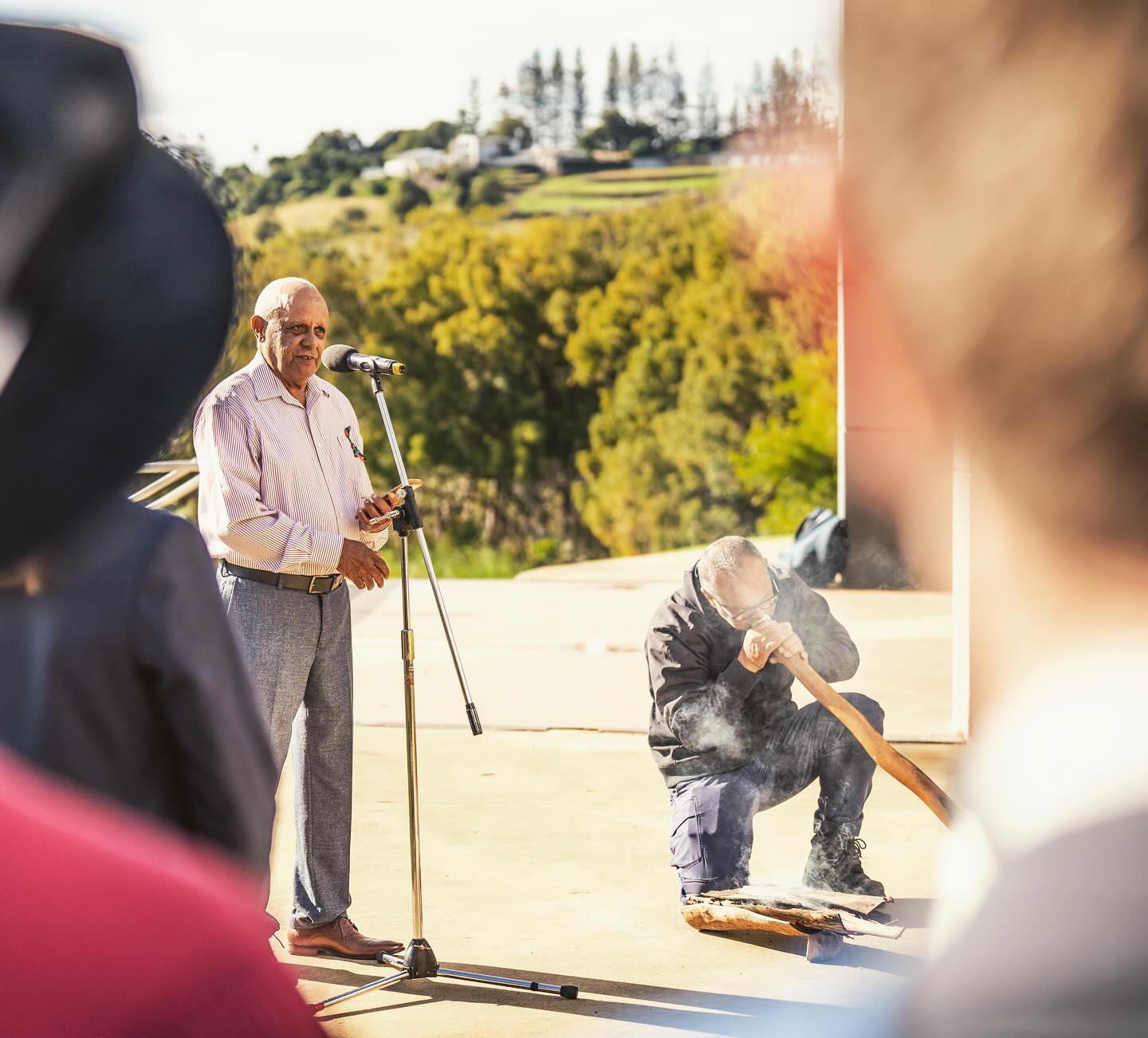 Shannon Kitchener with elder